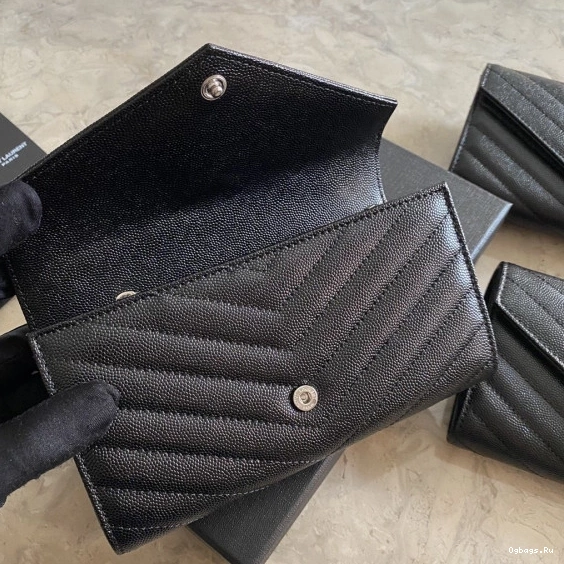 YSL LARGE MONOGRAM FLAP WALLET 0716